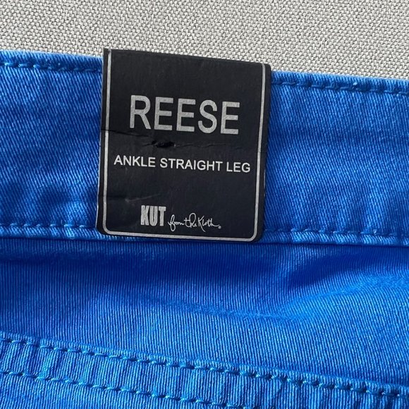 Women's Kut from The Kloth size 2 blue pants NWT Reese ankle straight leg - Picture 8 of 10
